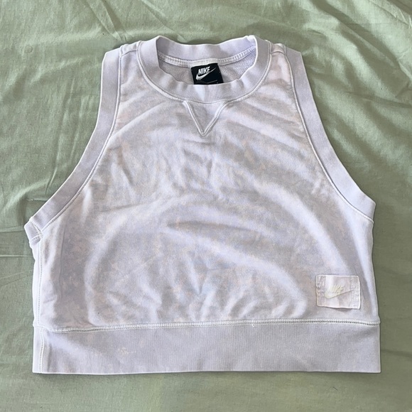 Nike purple sweat tank top - Picture 1 of 4